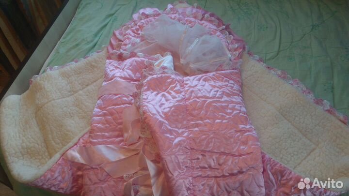 Конверт на выписку зимний для девочки