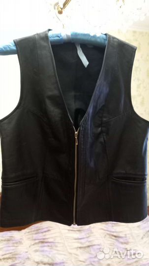 Кожаная жалетка