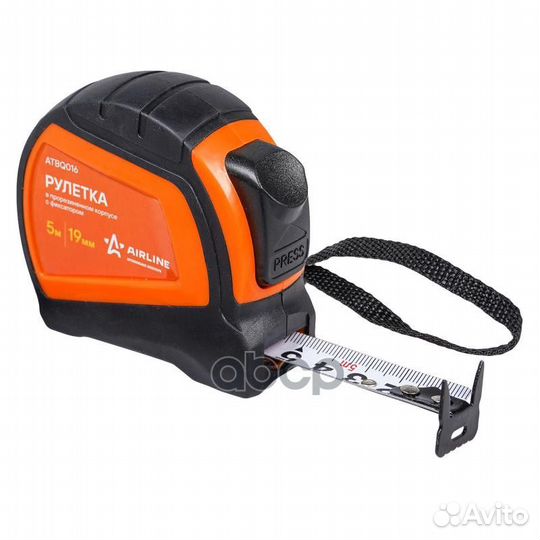 Рулетка в прорезиненном корпусе с фиксатором 5м