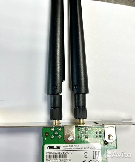 Wifi адаптер pci-e asus ac51