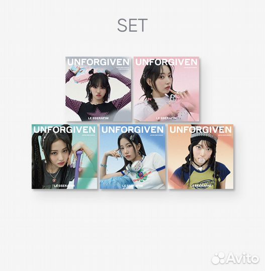 Предзаказ японских альбомов LeSserafim по мемберам