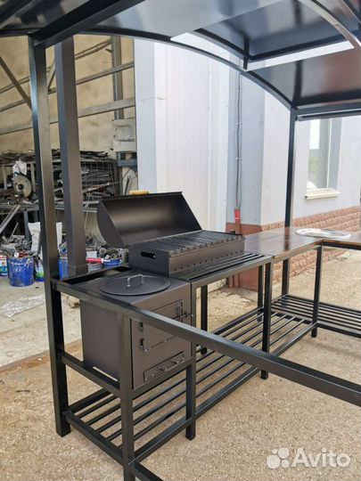 Мангал с крышей