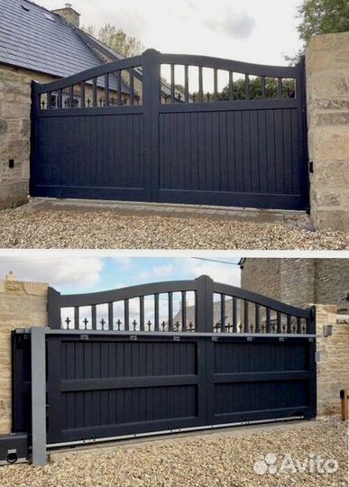 Откатные ворота с установкой
