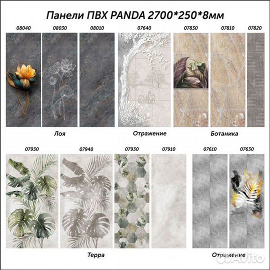 Пластиковые панели пвх