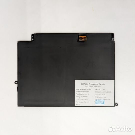 Аккумулятор 0C668F, Dell Latitude 7285, 7,6V, 34Wh