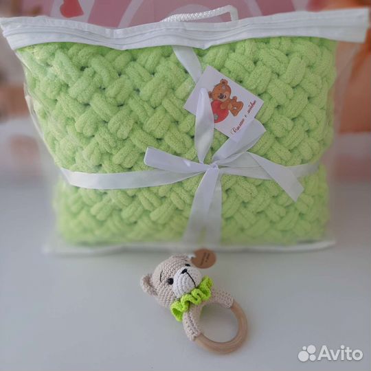 Плед детский плюшевый. 95см на 100см