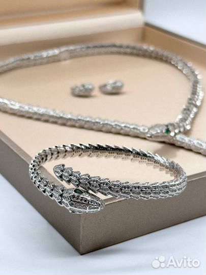 Браслет серебряный Bvlgari