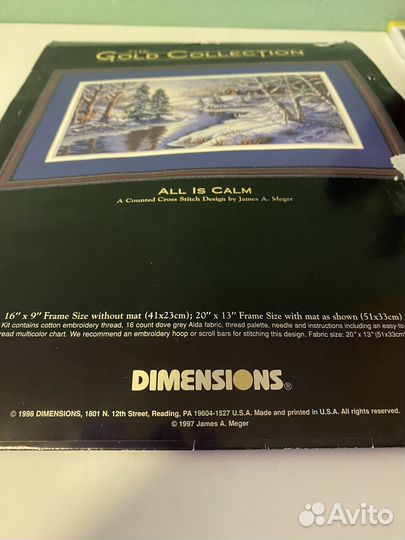 Набор для вышивания dimensions 3885 США