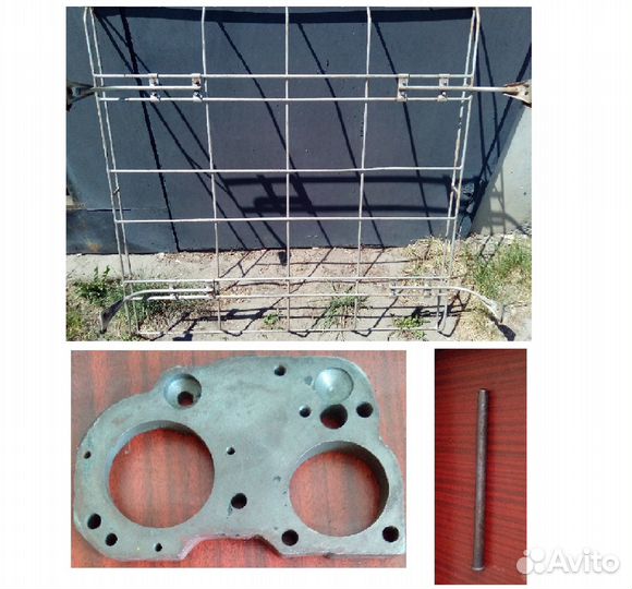 Багажник ваз, Плита промеж пд-10, Палец гусениТ-4