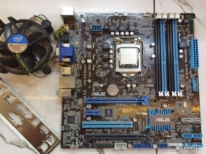 Мп + процессор Intel i5 3450 + куллер