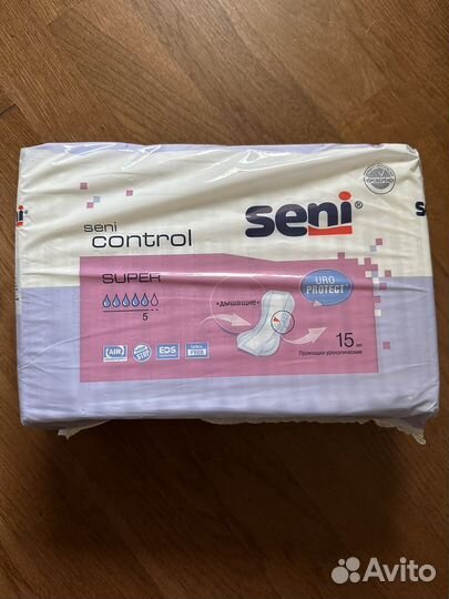 Прокладки seni control super/plus, 5/6 кап, 4 уп