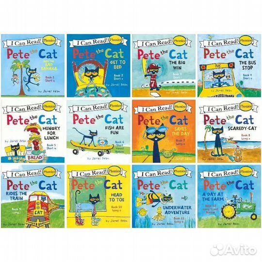Детские книги на английском языке Pete the Cat