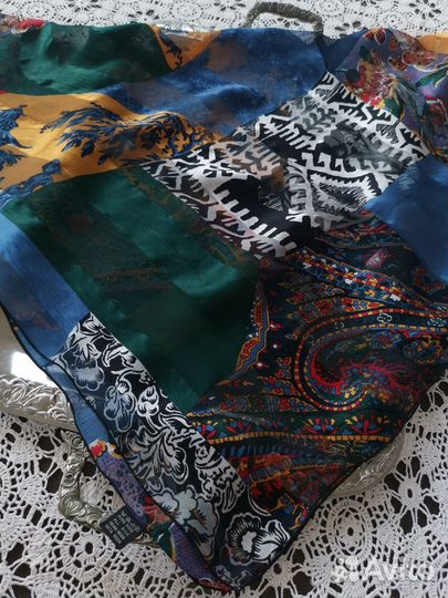 Франция шикарный шёлковый платок