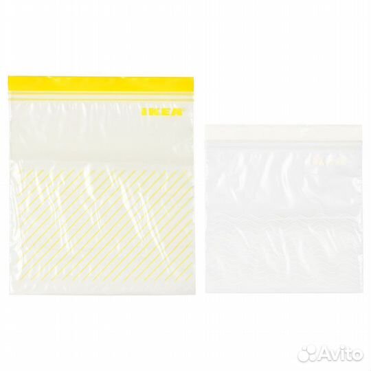 Истад Пакет икеа, желтый/белый, 50шт