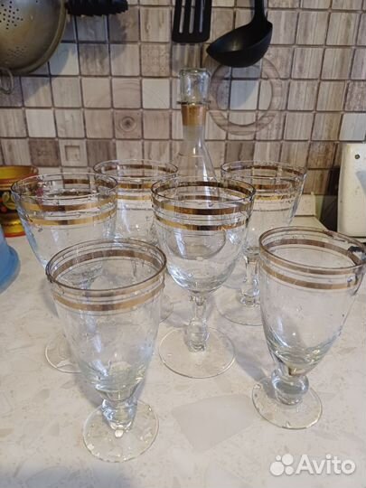 Бокалы графин стекло СССР