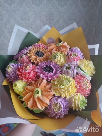 Букеты из зефира ручной работы