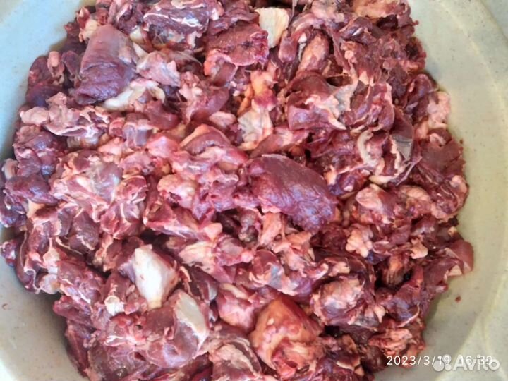 Обрезь говяжья головная для собак