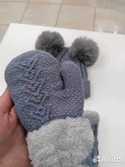 Шапка детская осень-зима комплект