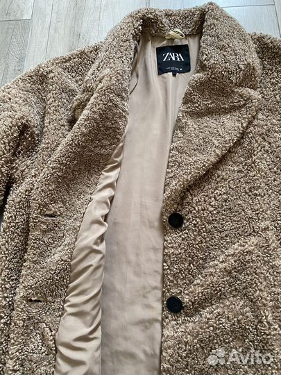 Шуба тедди, Zara, размер М