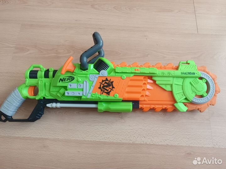 Nerf zombie strike бензопила