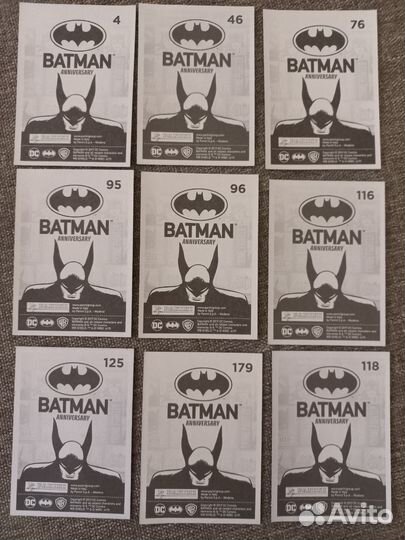 Batman карточки и наклейки