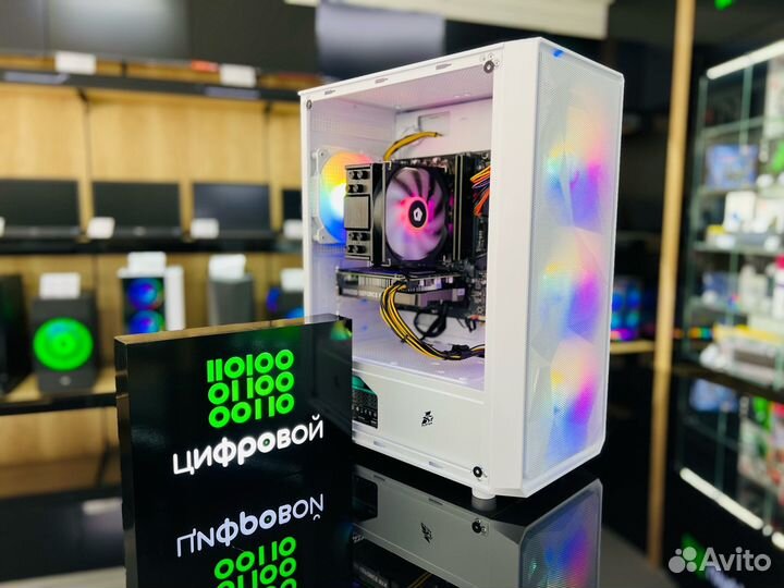 Игровой пк Core i3-12100F/DDR4-16/RTX 4060/M.2-512