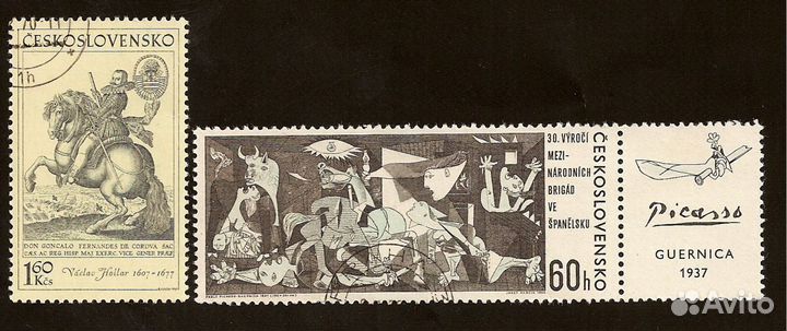 Набор почтовых марок Чехословакии 1969 г