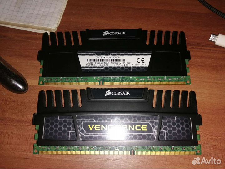 Оперативная память ddr3 8 gb Corsair Vengeance
