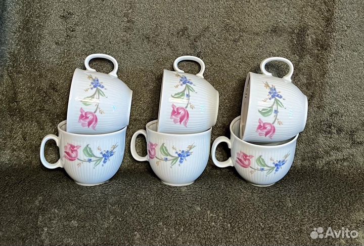 Чашки чайные, кофейные, Colditz (Кольдиц), гдр