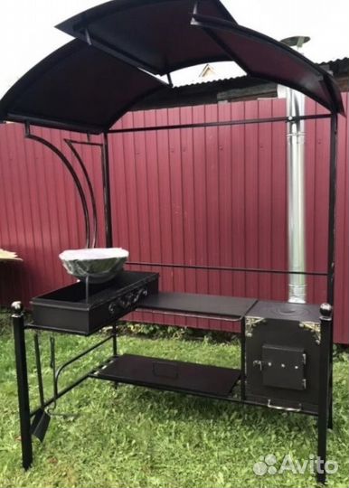 Мангал с печью от производителя