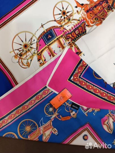 Платок hermes шелк 100