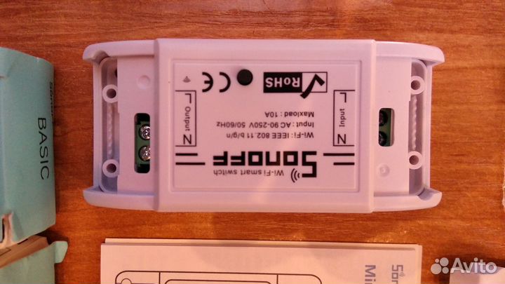 Sonoff basic Wi-fi Умное реле розетка 220в 10А