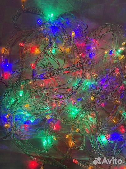 Гирлянда светодиодная разноцветная