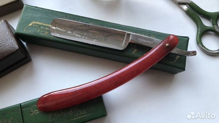 Новая коллекционная опасная бритва, правка и камни