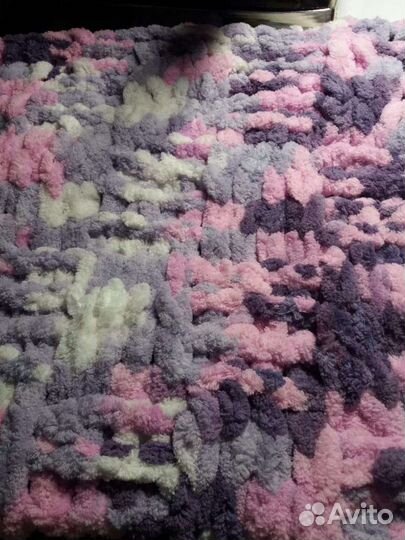 Плед детский вязаный ручная работа