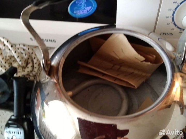 Чайник металлический электрический СССР