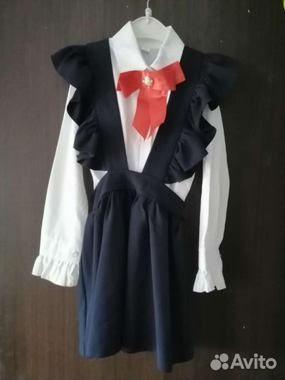 Сарафан для худенькой девочки на первый класс