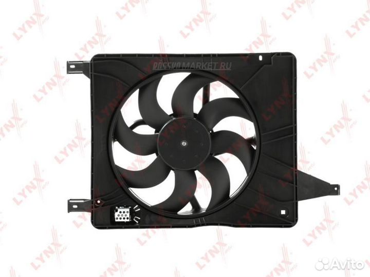 Lynxauto RF-1623 Вентилятор радиатора с кожухом