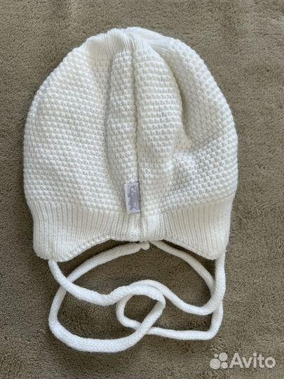 Шапка для новорожденного 36-38 осень-зима