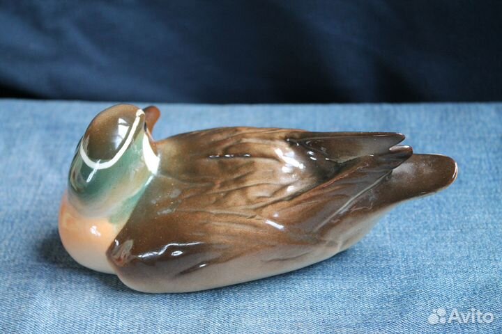 Фарфоровая статуэтка. Утка. лфз