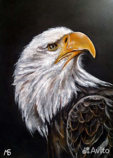 Авторская картина с орлом 