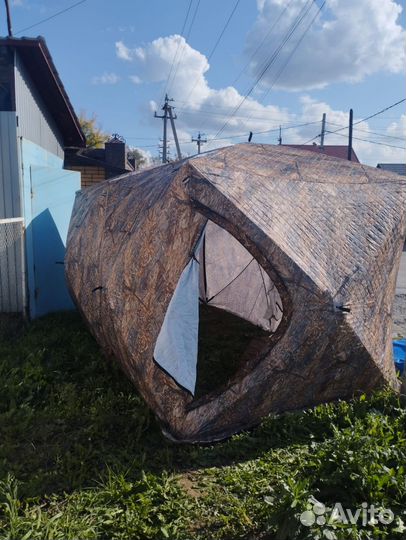 Палатка куб зимняя трехслойная 440*220*225