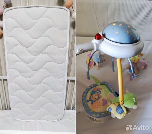 Матрас для новорождённого латекс кокос