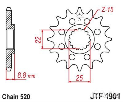 Звезда ведущая JTF1901 14