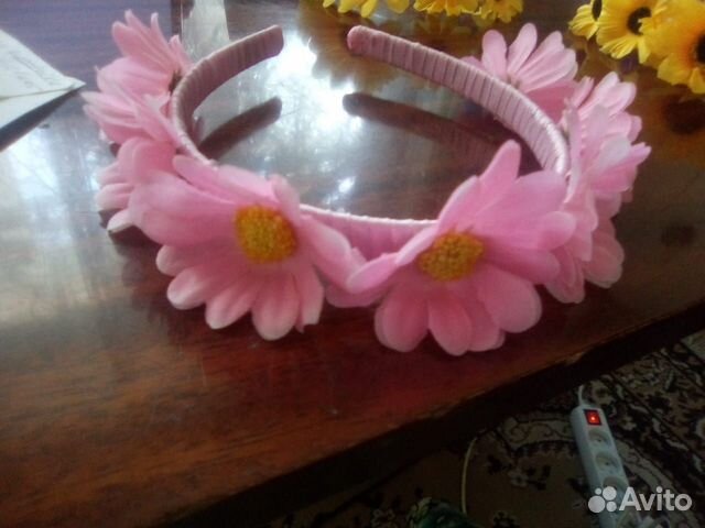 Ободок для волос ручной работы