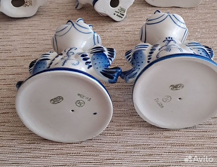 Подсвечник Гжель рыбки