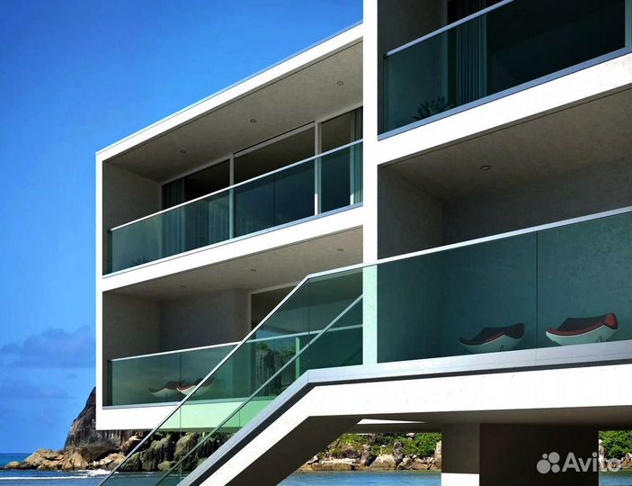 Стеклянные ограждения для лестницы