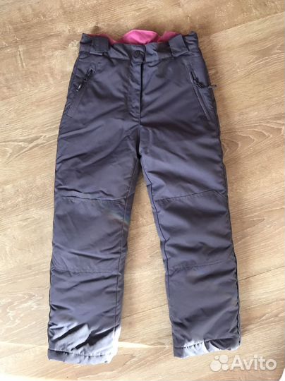 Болоневые штаны зимние для девочки