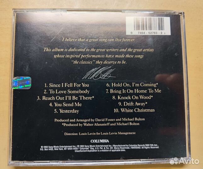 Michael Bolton Timeless (CD,made in USA)