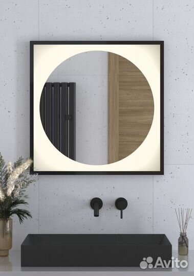 Зеркало с LED-подсветкой настенное eclipse defest